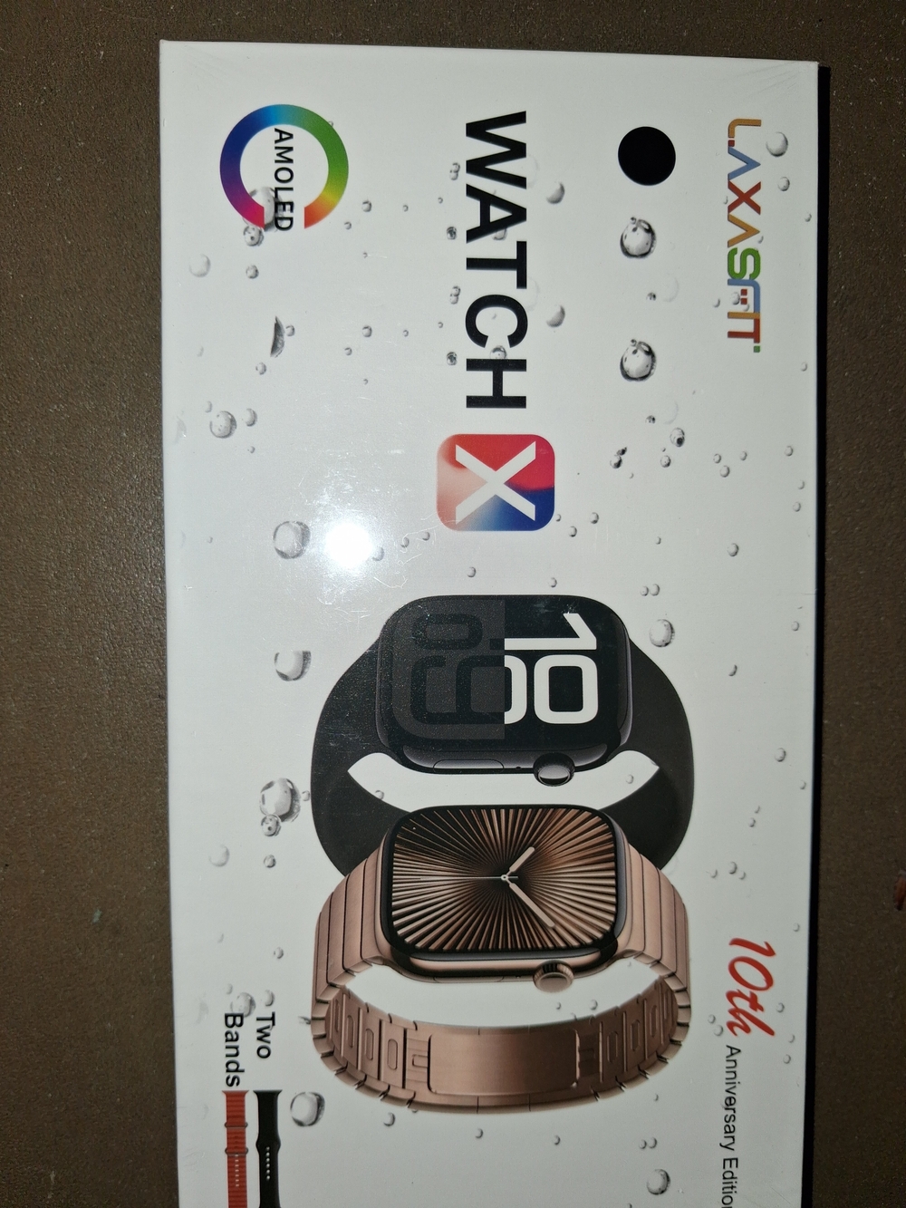 Watch X Smartwatch - Black and Rose Gold